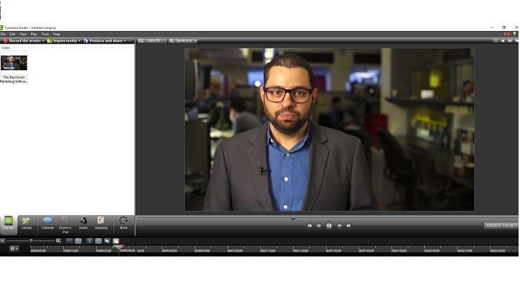 ؛ TechSmith Camtasia - تحرير الفيديو الحالي