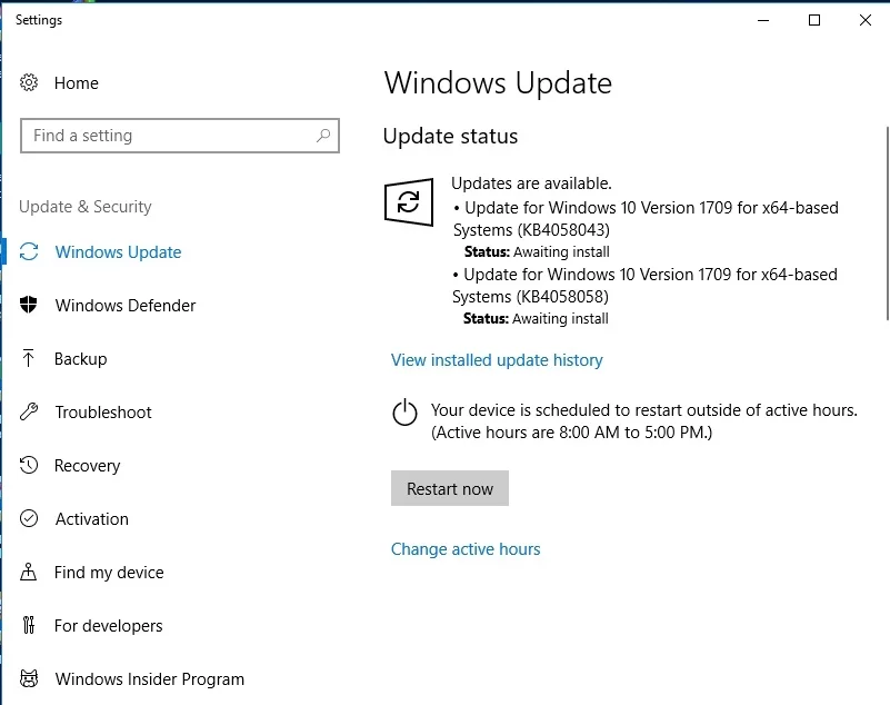 Windowsを更新して、bdredline.exeの問題を修復します