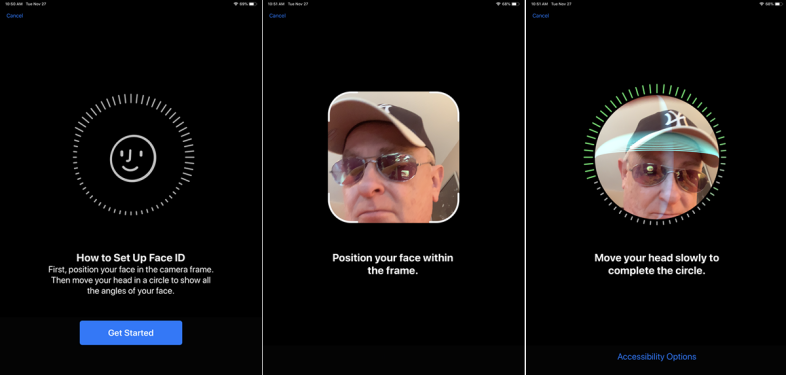 Erste Schritte mit Face ID