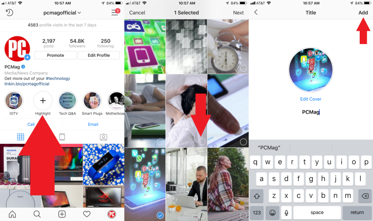 احفظ قصص Instagram كإضاءات