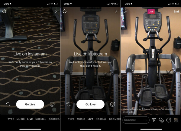 استخدم Live Video في Instagram Stories