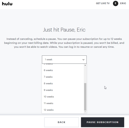 พัก Hulu ไว้