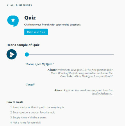 كيفية إنشاء مهارة اختبار