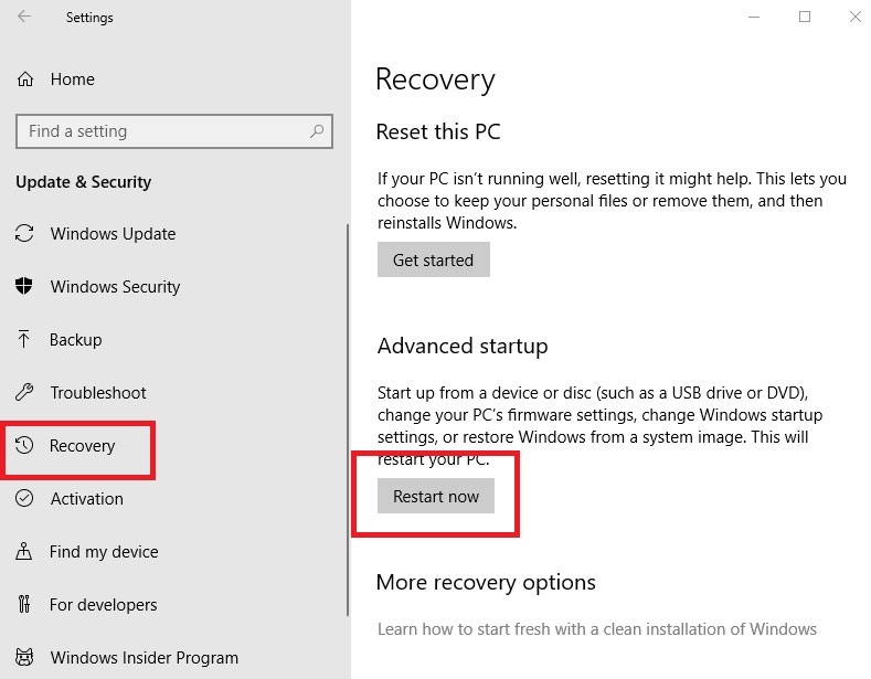 Uruchom ponownie teraz w systemie Windows 10