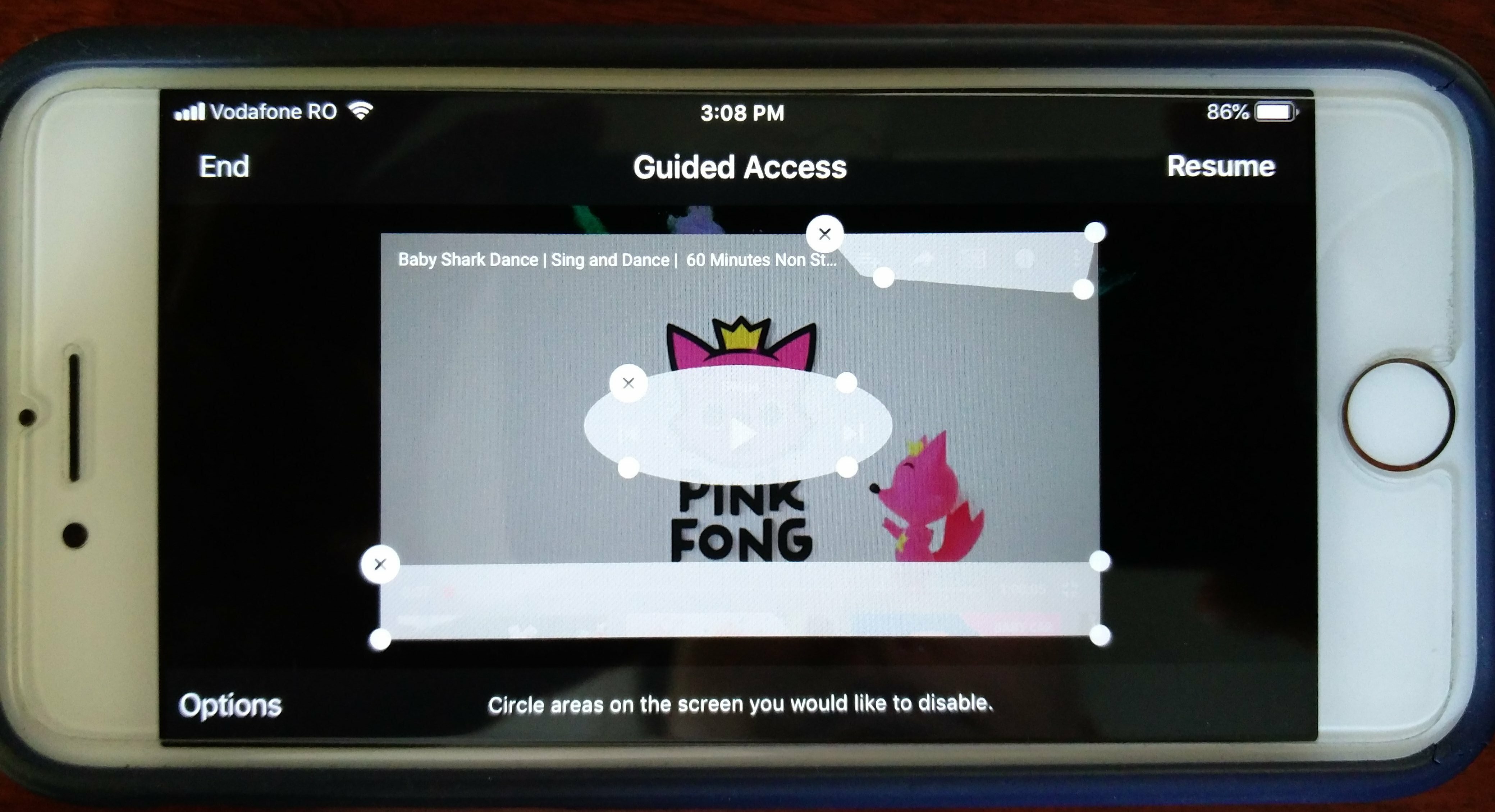 Acceso guiado iOS