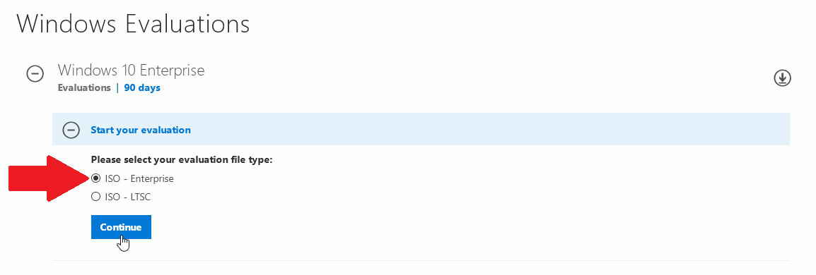Windows 10 무료 평가판