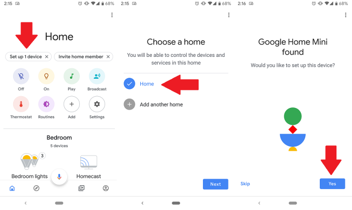 Richten Sie jedes neue Google Home-Gerät ein