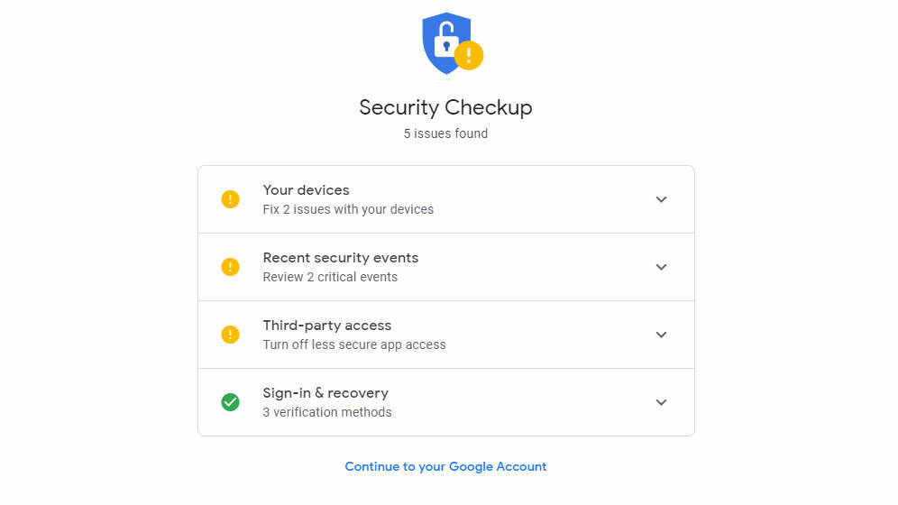 Google Security Check