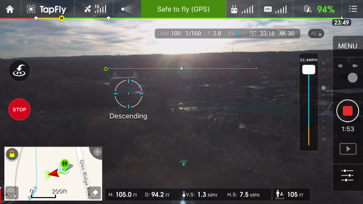 DJI Phantom 4: TapFly