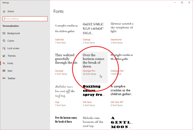 Lihat Font Baru