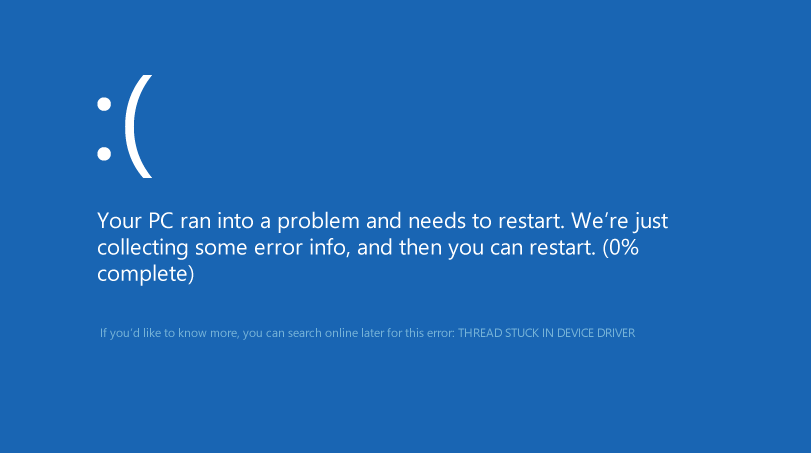 Correction du fil bloqué dans le pilote de périphérique Windows 10