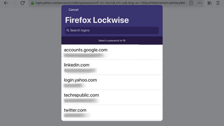 Commencez à utiliser Firefox Lockbox