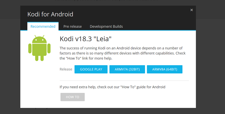 適用於 Android 的 Kodi
