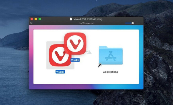 Installazione di app: trascina l'immagine del disco, a volte