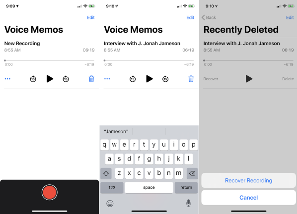 在 iPhone 上管理录音