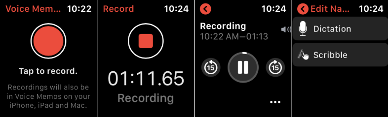 如何在 Apple Watch 上使用语音备忘录