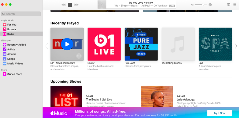 Integrasi Musik Apple