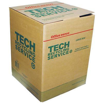 Scatola per il servizio di riciclaggio tecnologico di Office Depot