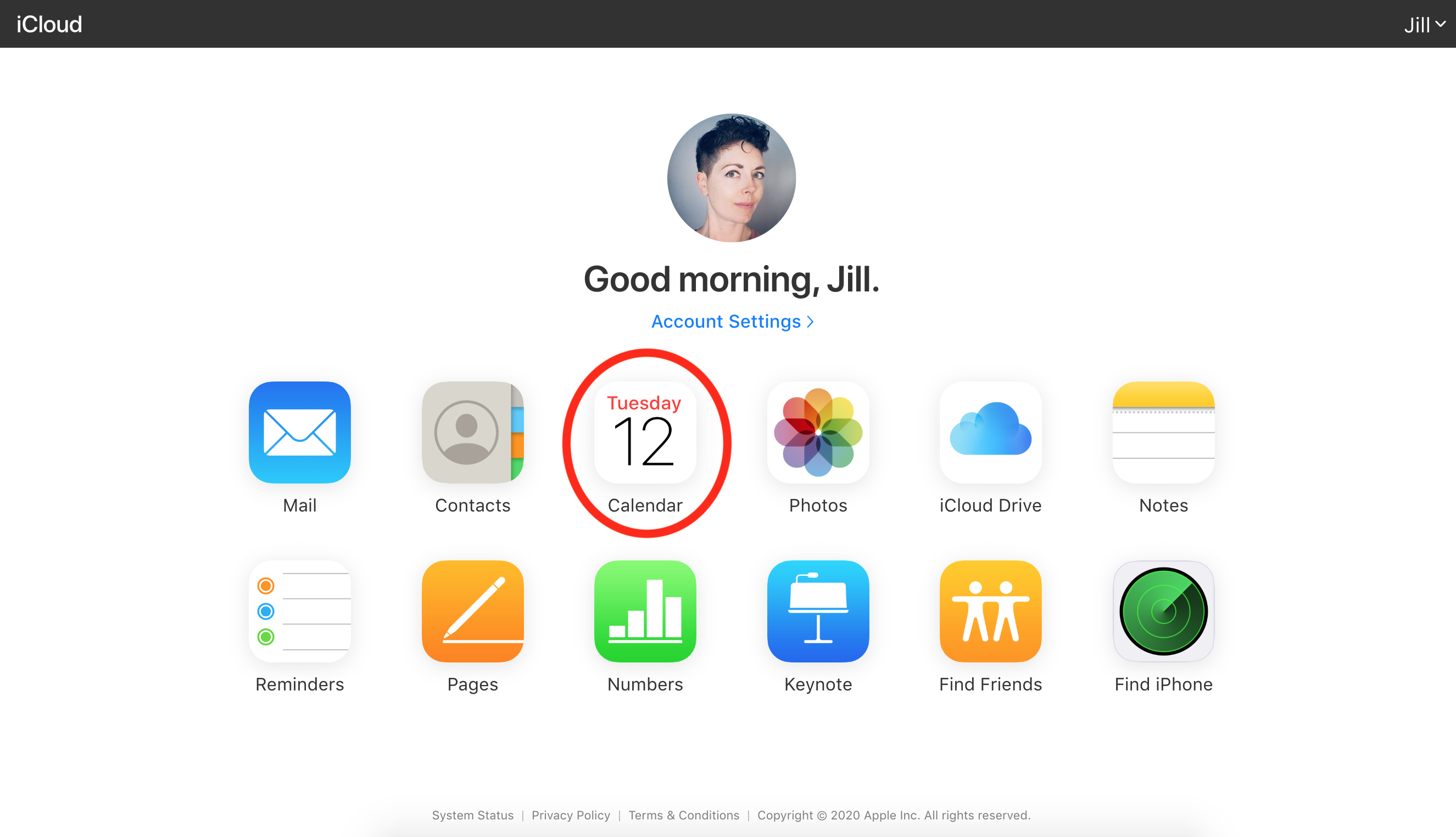 Calendario Apple su iCloud