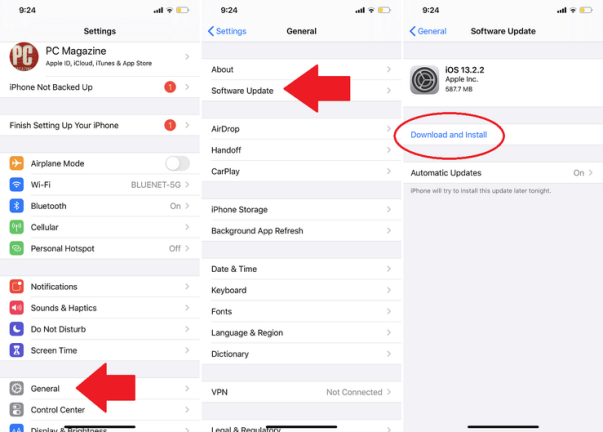 Aggiorna a iOS 13