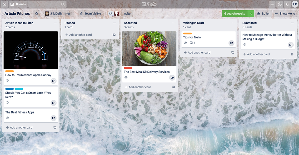 Trello pressione o comando Q