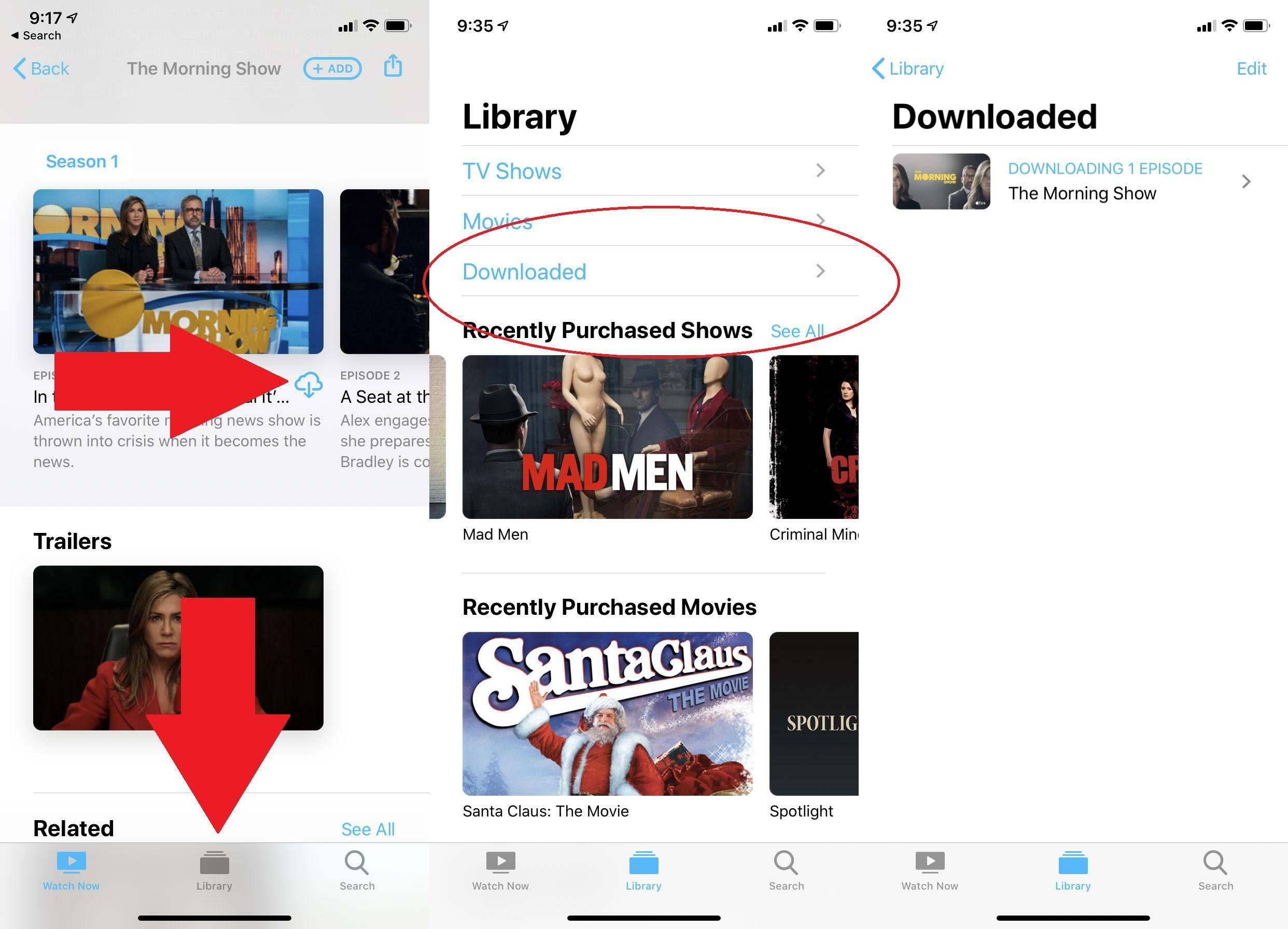 Transferências do Apple TV+