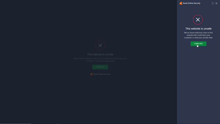 Avast Çevrimiçi Güvenlik
