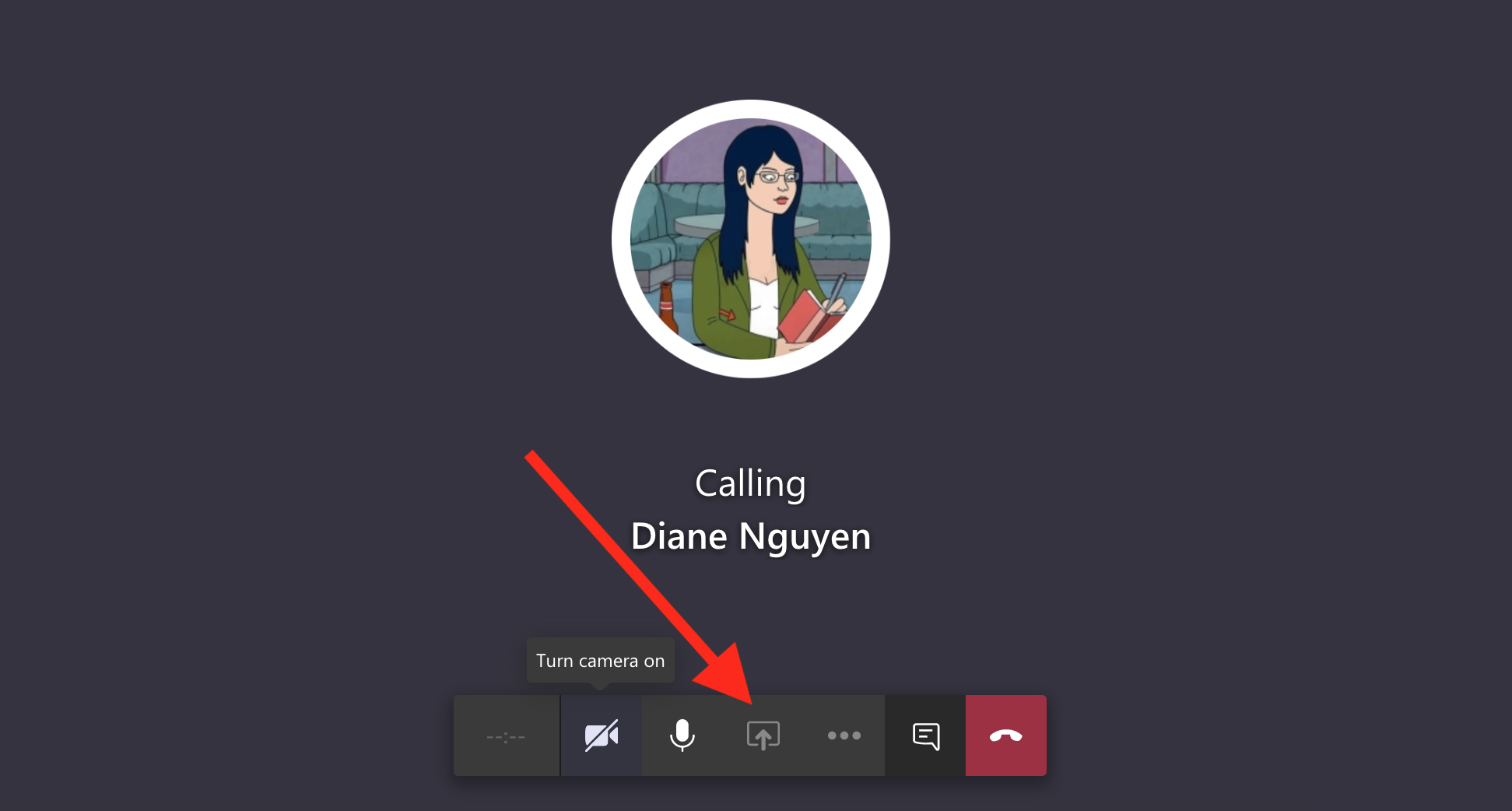 Condivisione dello schermo di Microsoft Teams