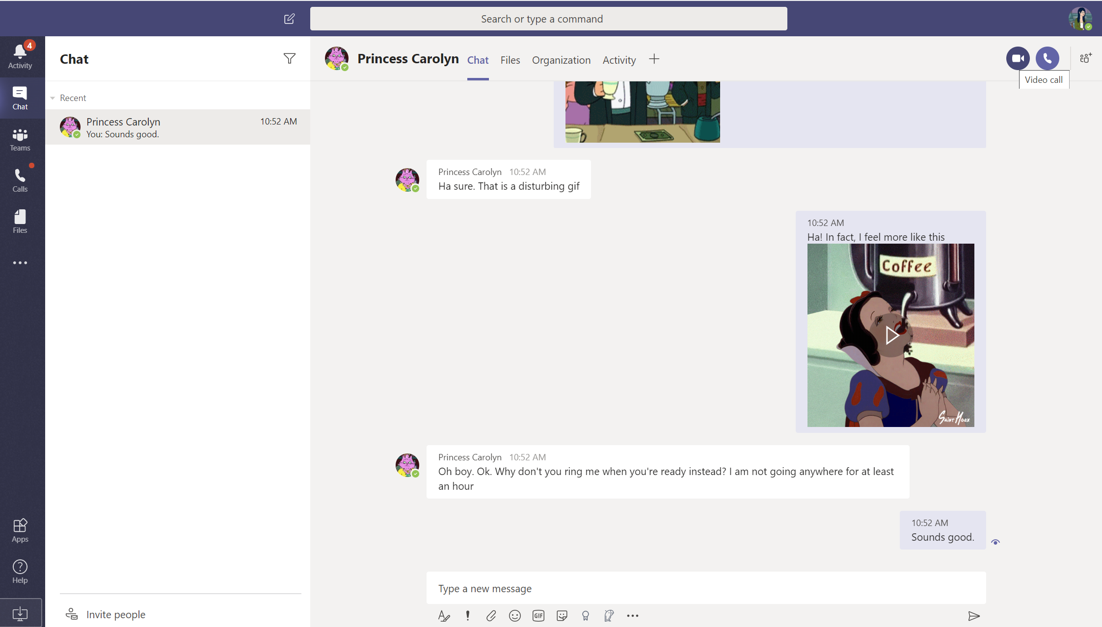 Microsoft Teams chiama