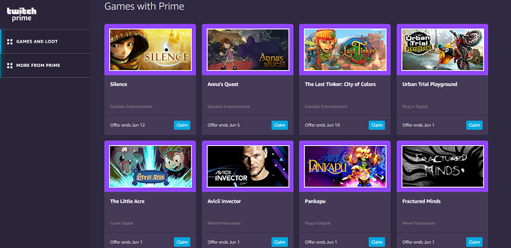 Giochi Twitch Prime