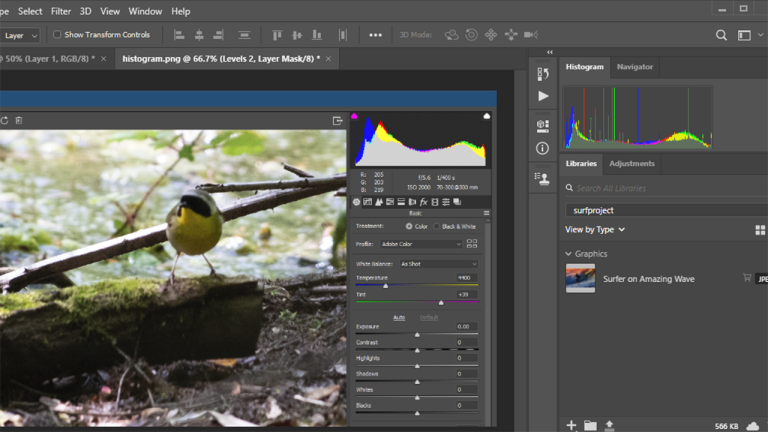 Was ist der beste Weg, um Histogramme in Photoshop zu verwenden?