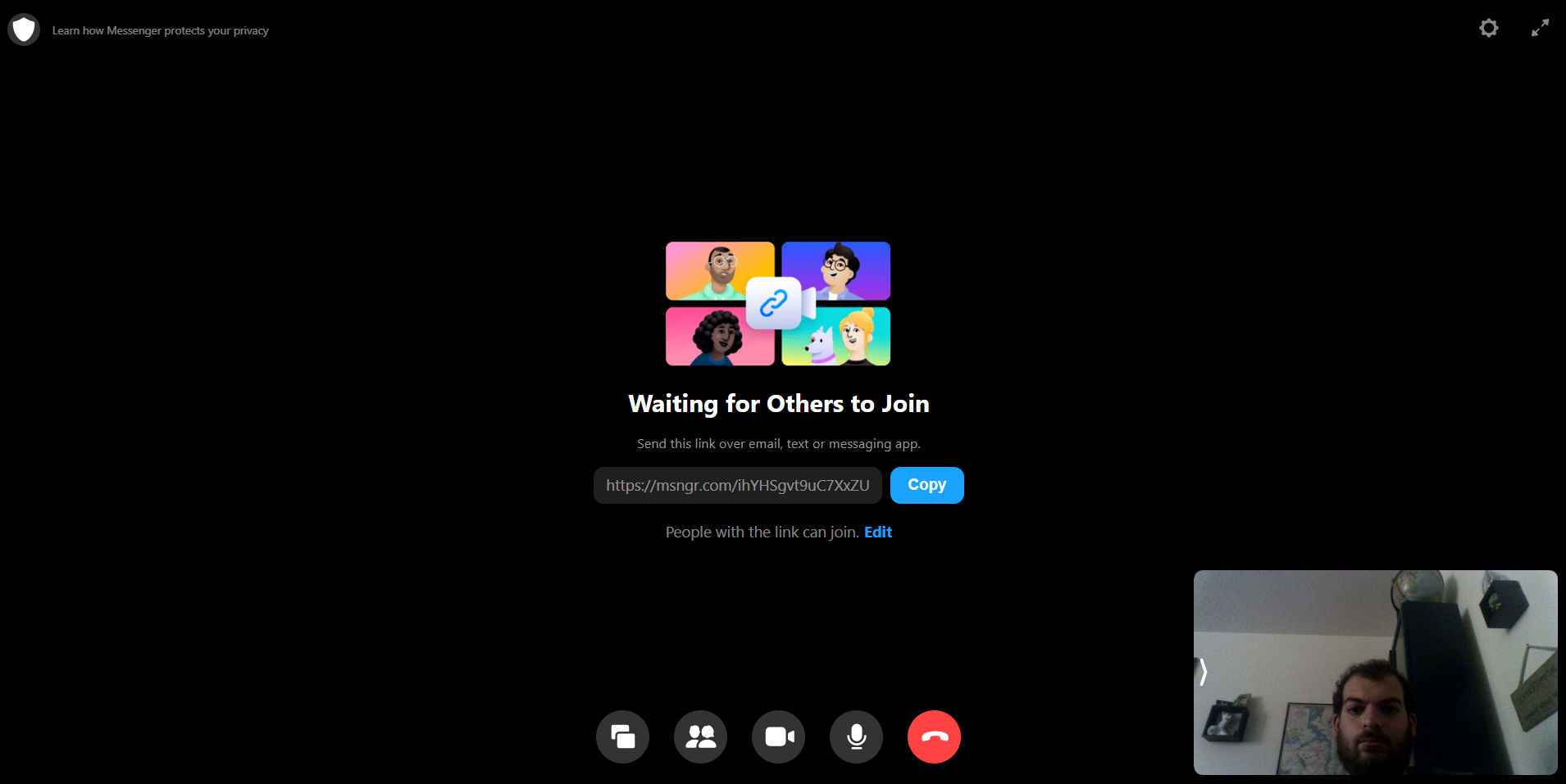 chat vidéo de messagerie