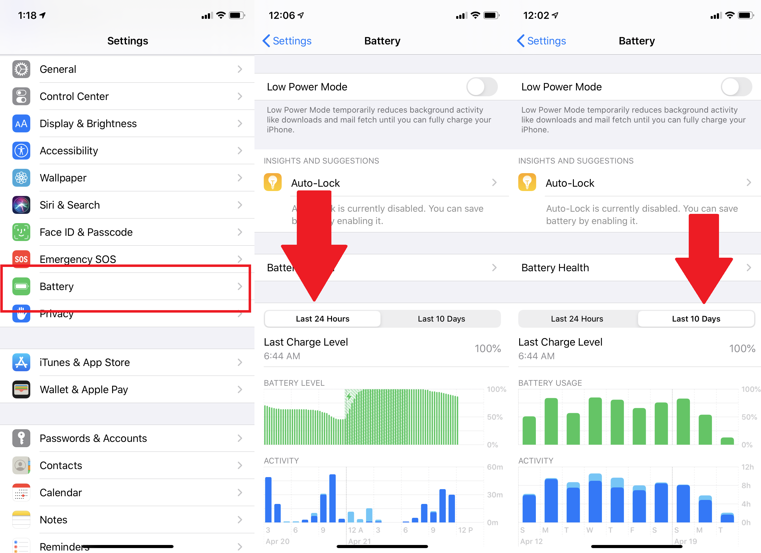 iPhone 電池設置