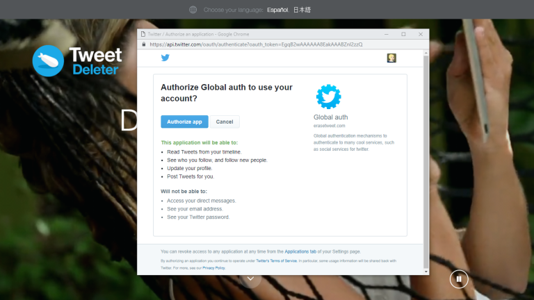 Tweet Deleter