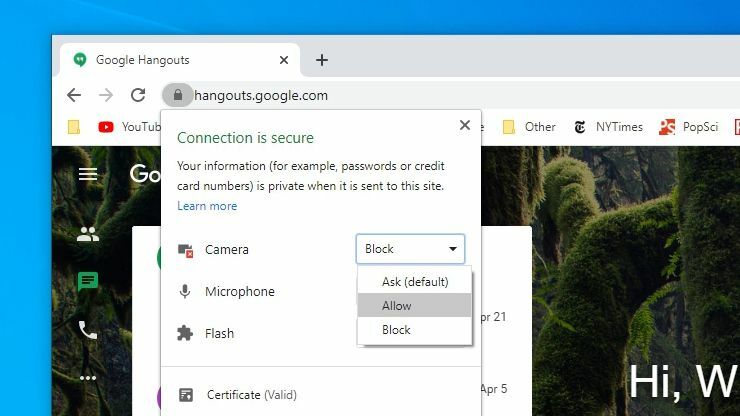 Chrome-Geräteberechtigungen