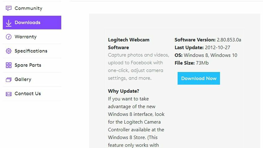 Logitech-Webcam-Treiber-Installationsbildschirm