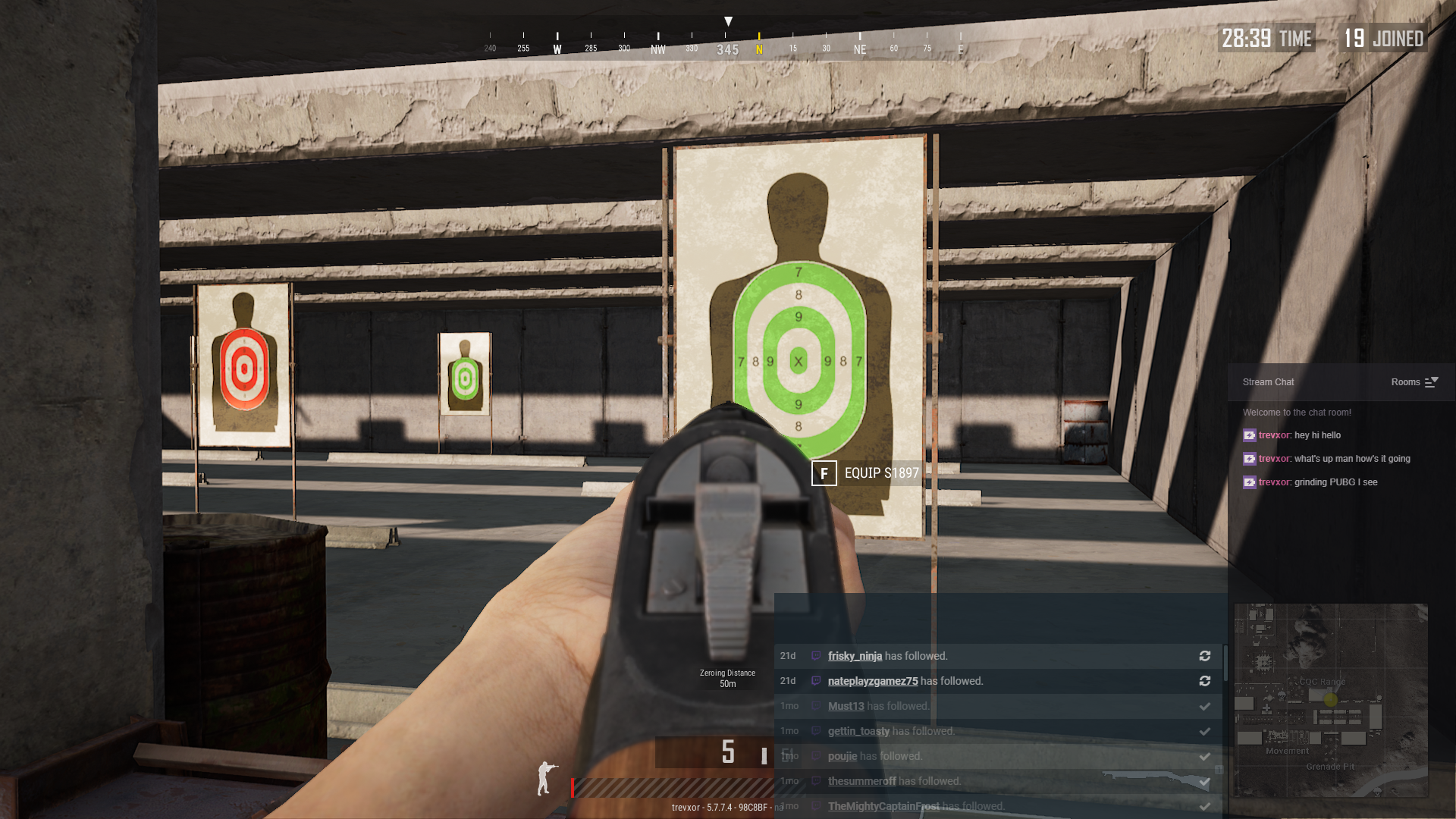 Antarmuka Streamlabs OBS dengan game streaming