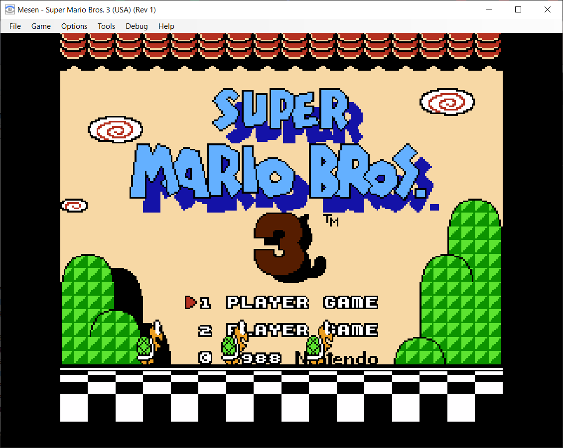 Antarmuka emulator Mesen