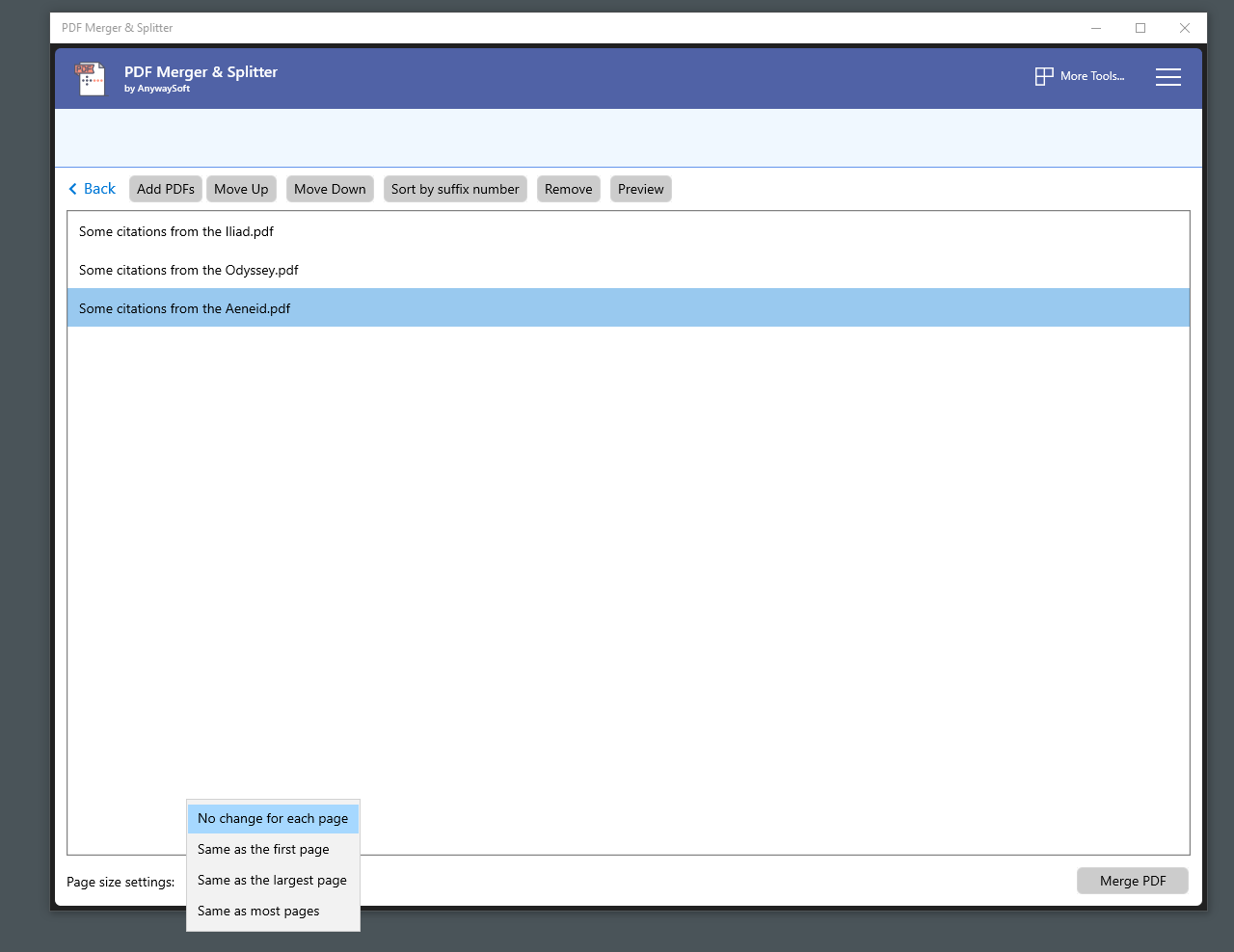 PDF Merger & Splitter บน Windows