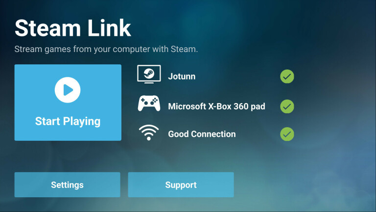 قم بإعداد Steam Link