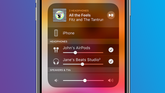 แบ่งปันเสียงกับ AirPods ของ Apple