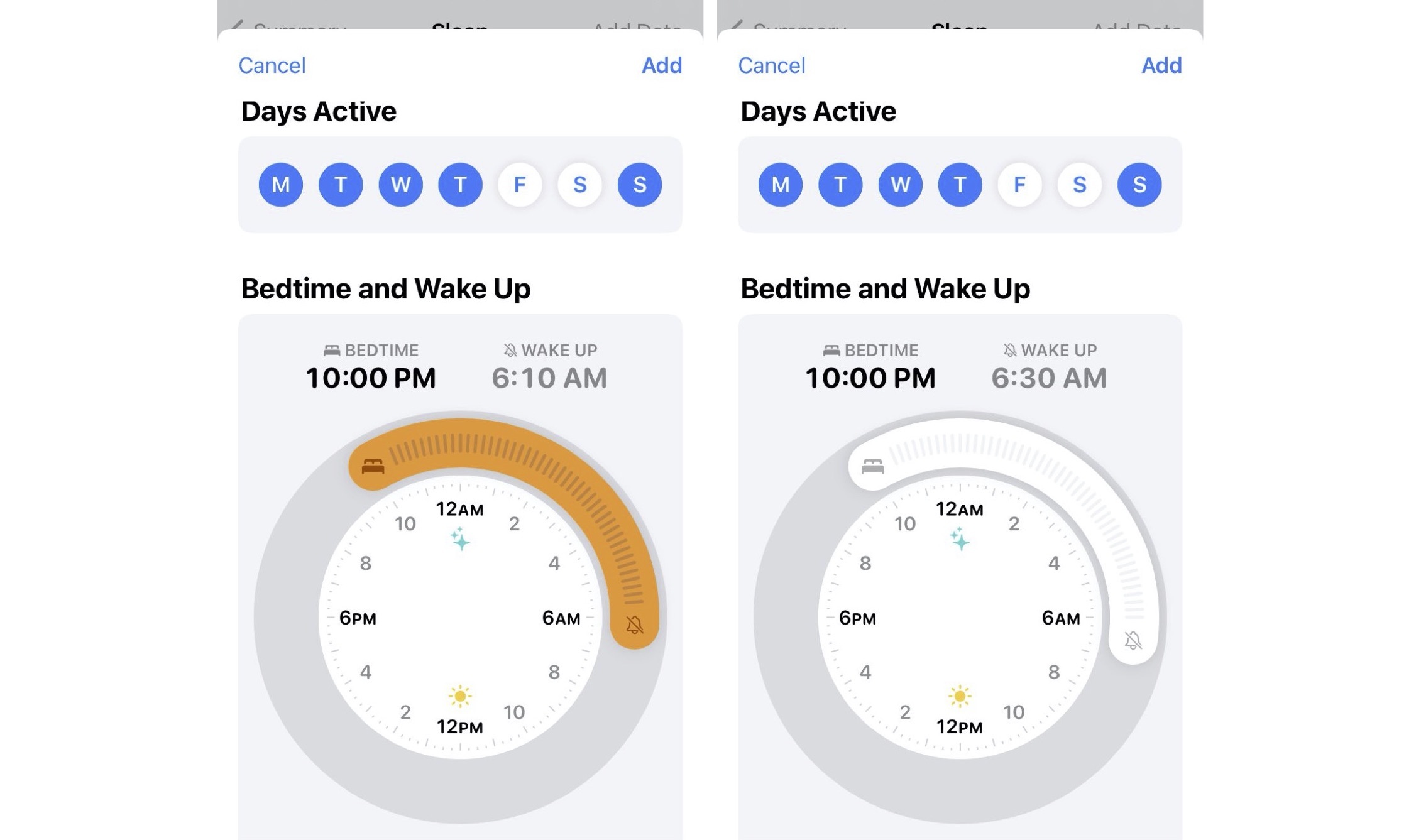 iPhone-Schlafmodus Einstellen eines Schlafplans