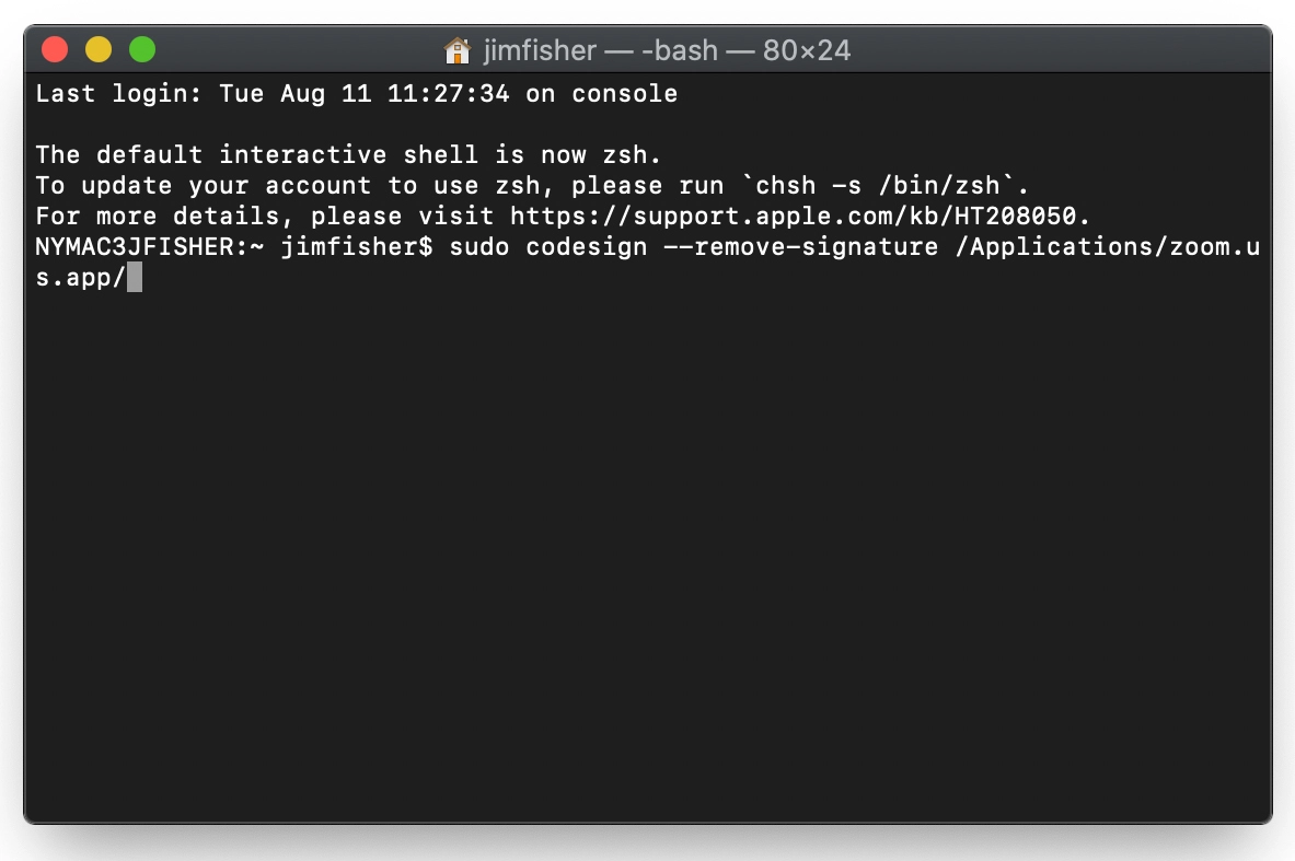 macOS-Terminal