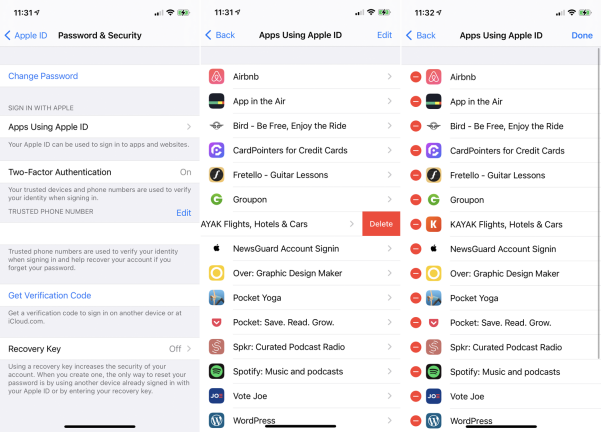 จัดการบัญชี Apple ID
