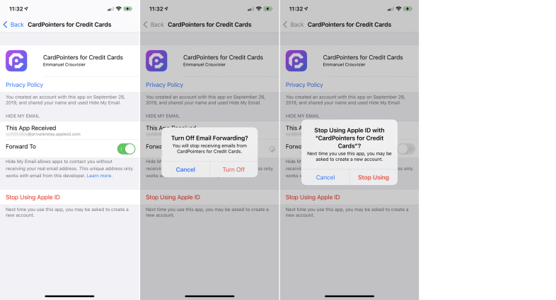 ลบการตรวจสอบสิทธิ์ Apple ID