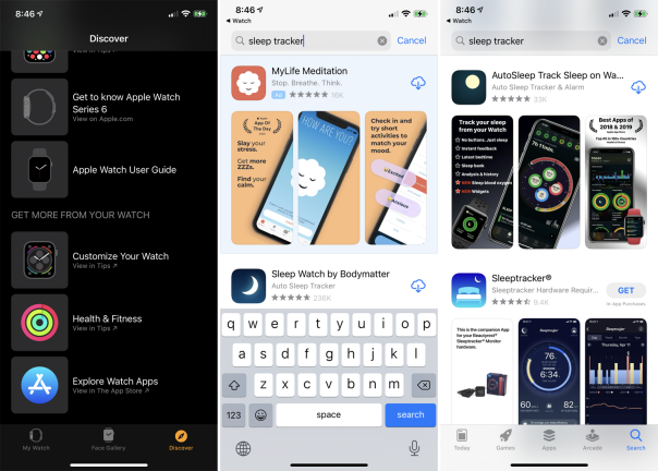 ดาวน์โหลด Sleep Tracker ไปยัง Apple Watch
