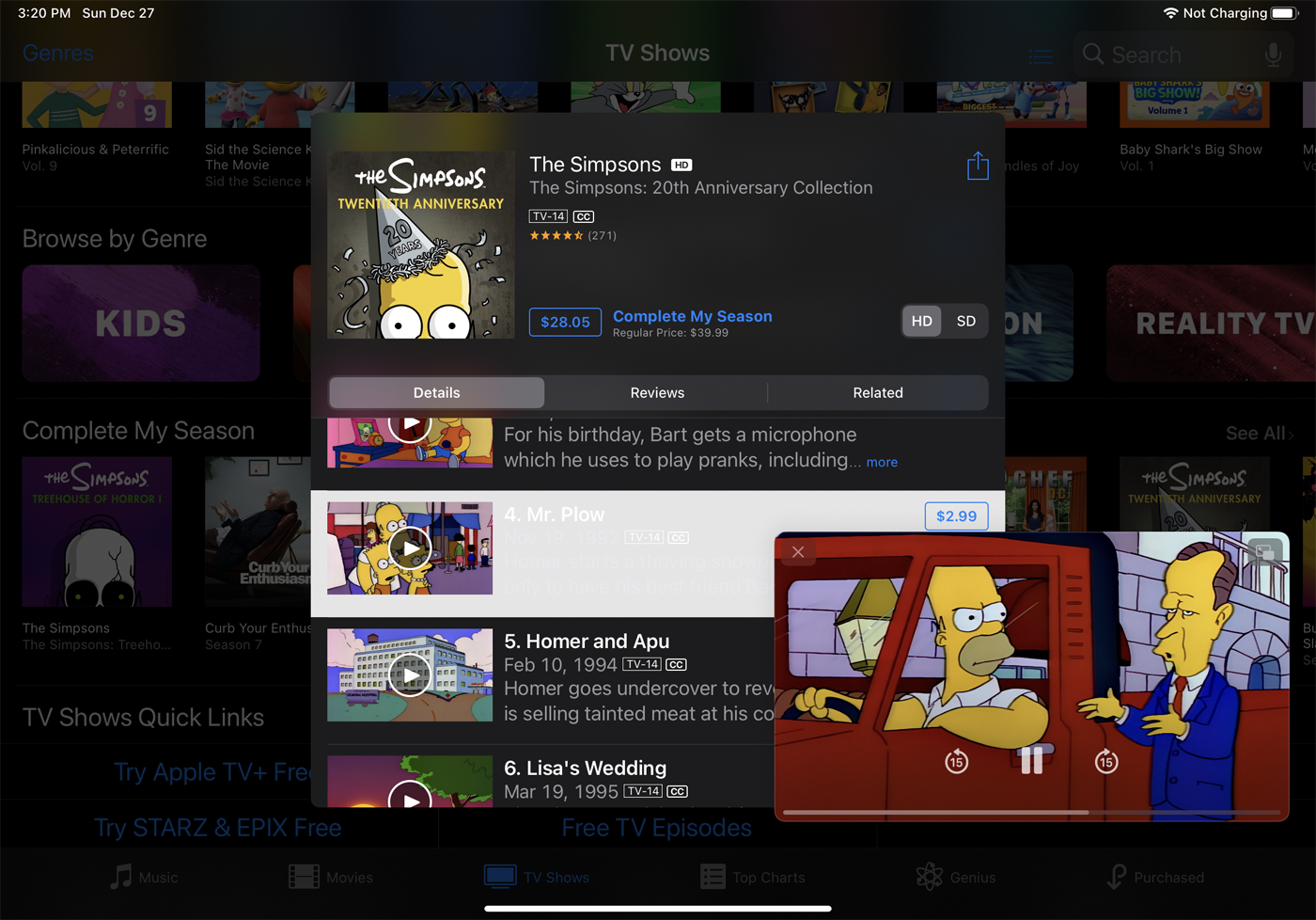 pip pour itunes