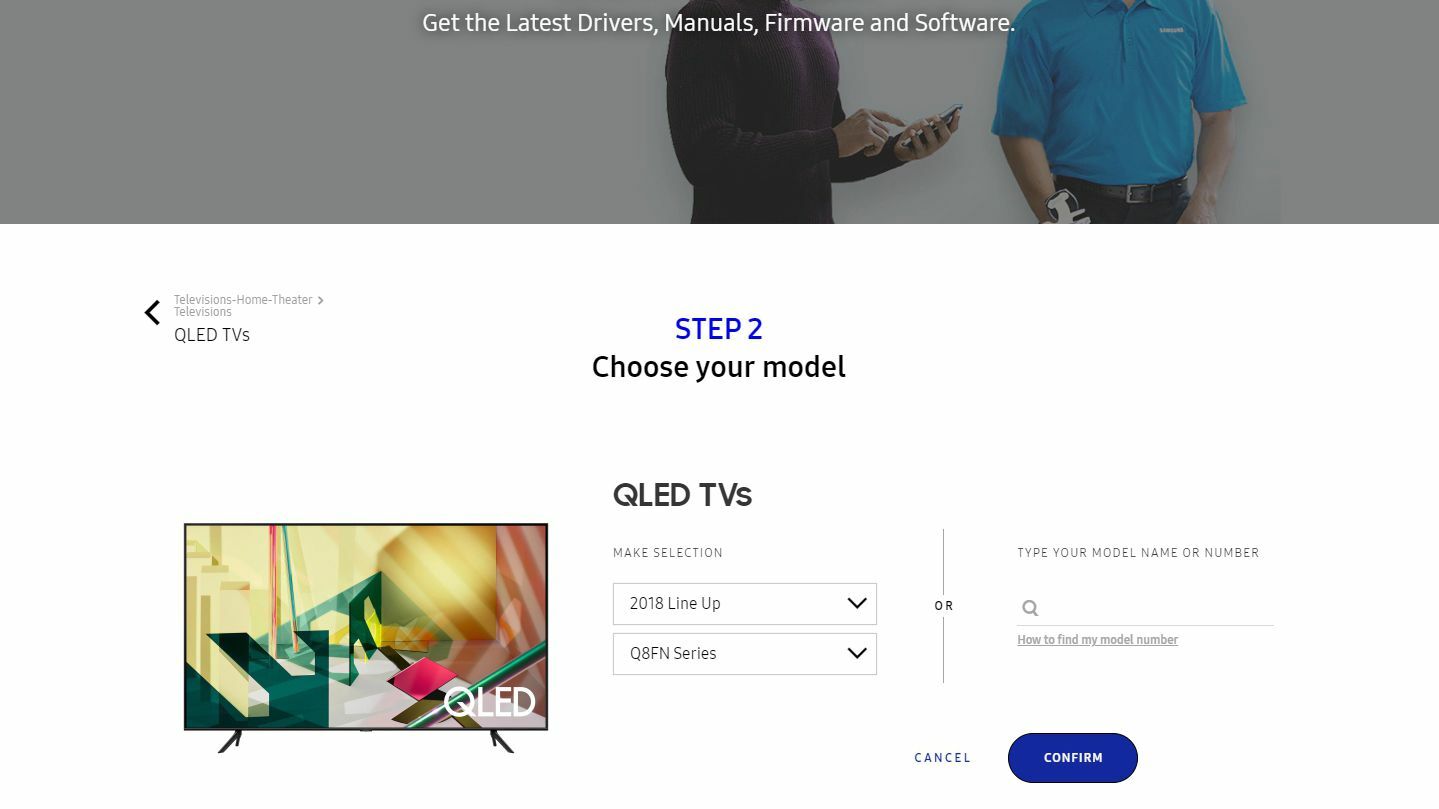 firmware de televisión