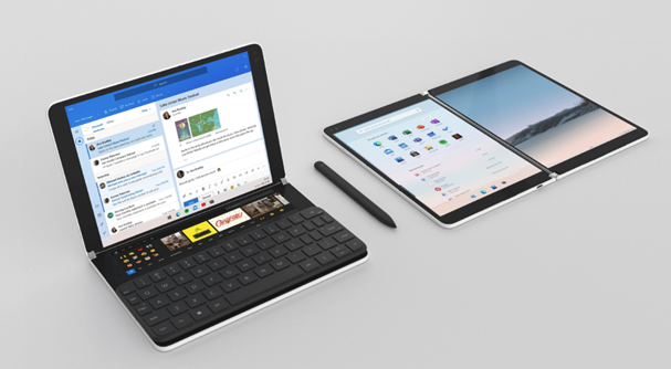 Tabletas que ejecutan una versión preliminar temprana de Windows 10X