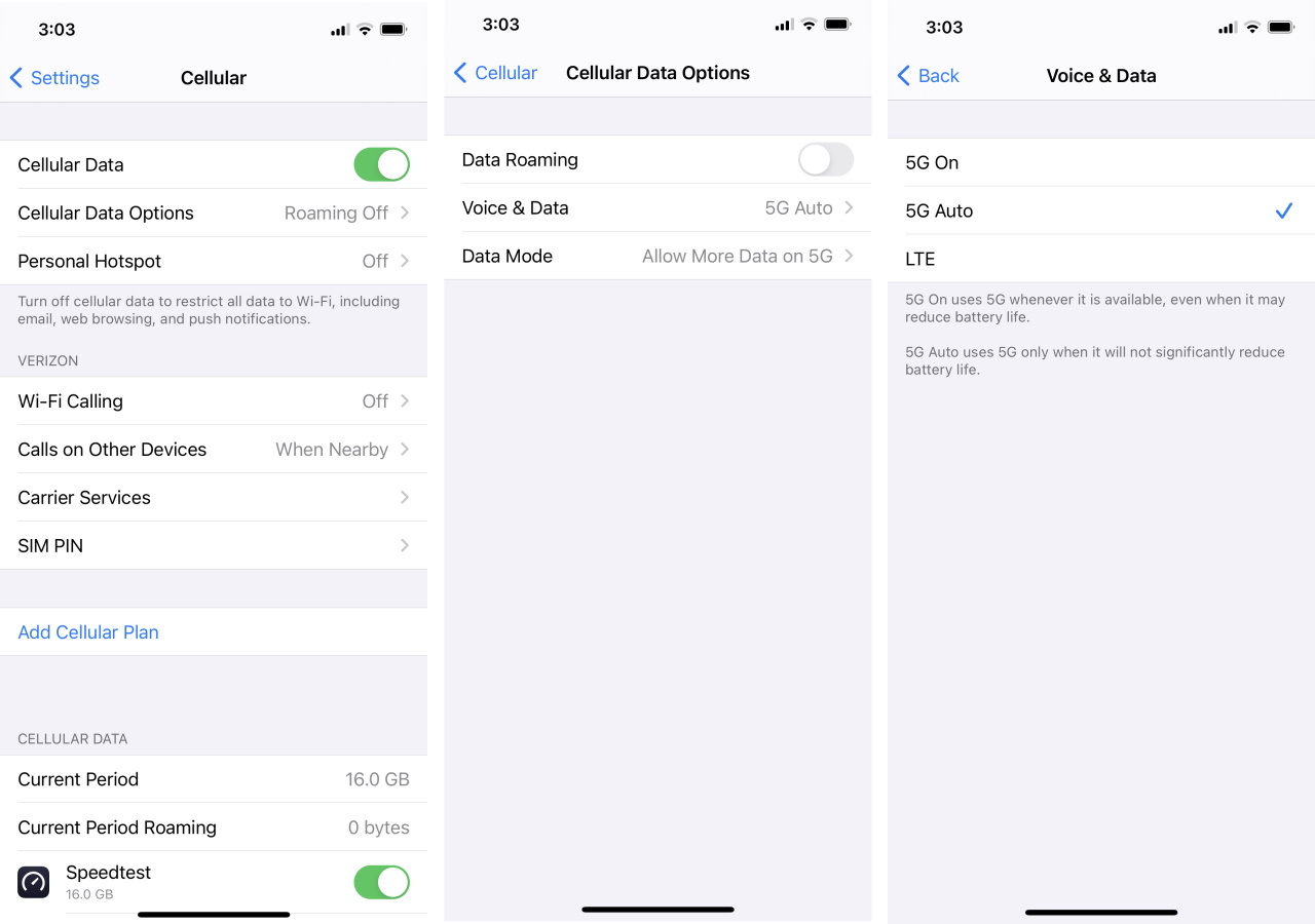 So ändern Sie G auf einem iPhone